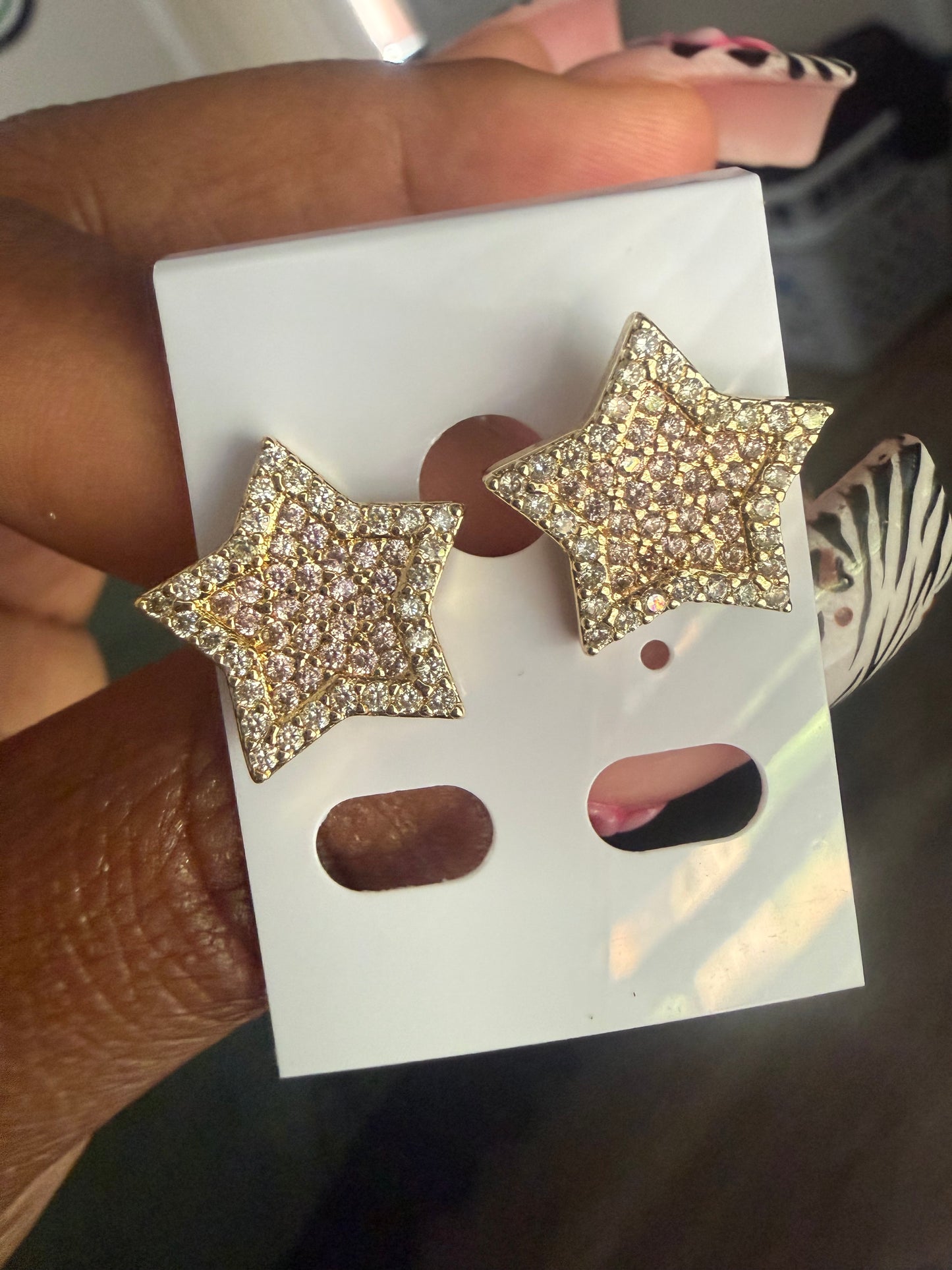 Bling star studs