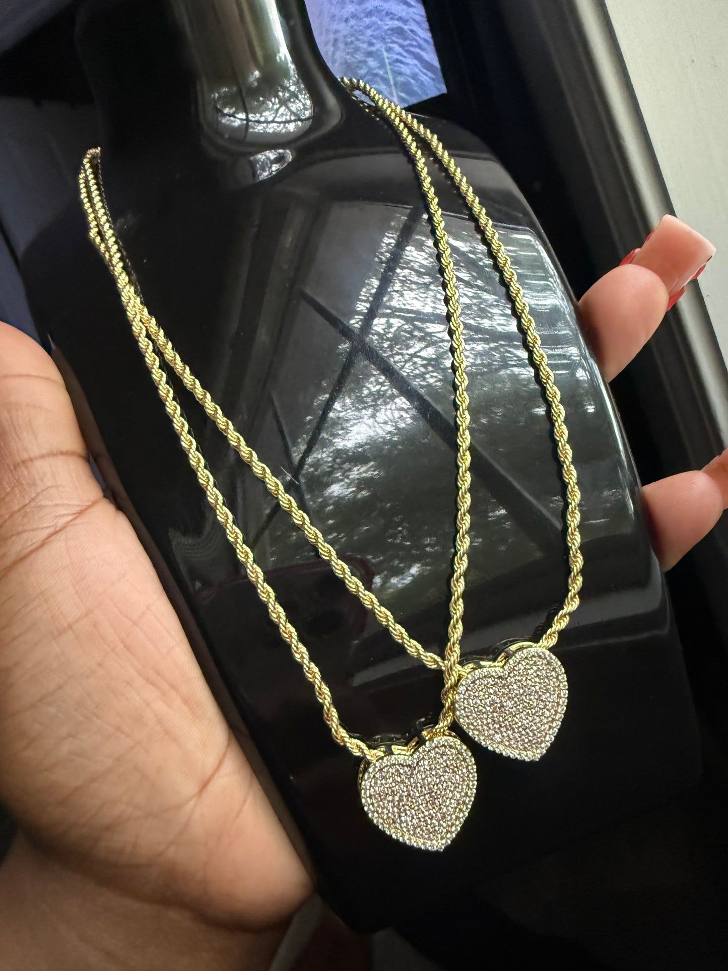 18’ Bling Heart Necklace