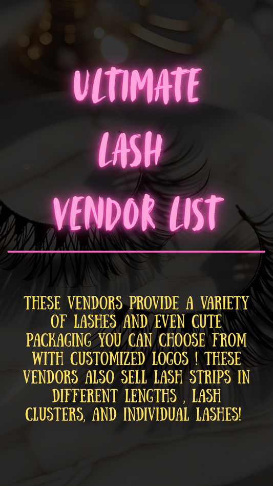 Lash Vendor List