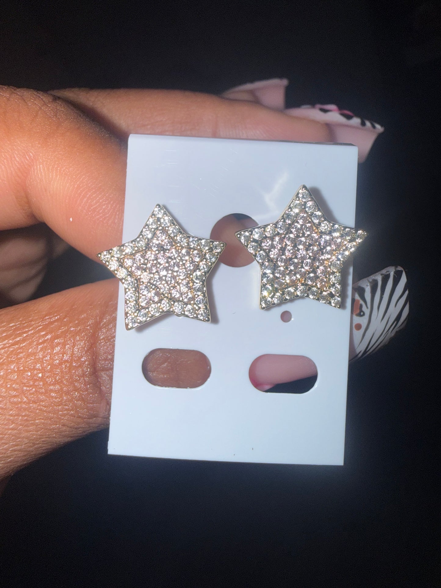 Bling star studs