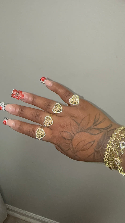 Diamond Cut Nugget Ring
