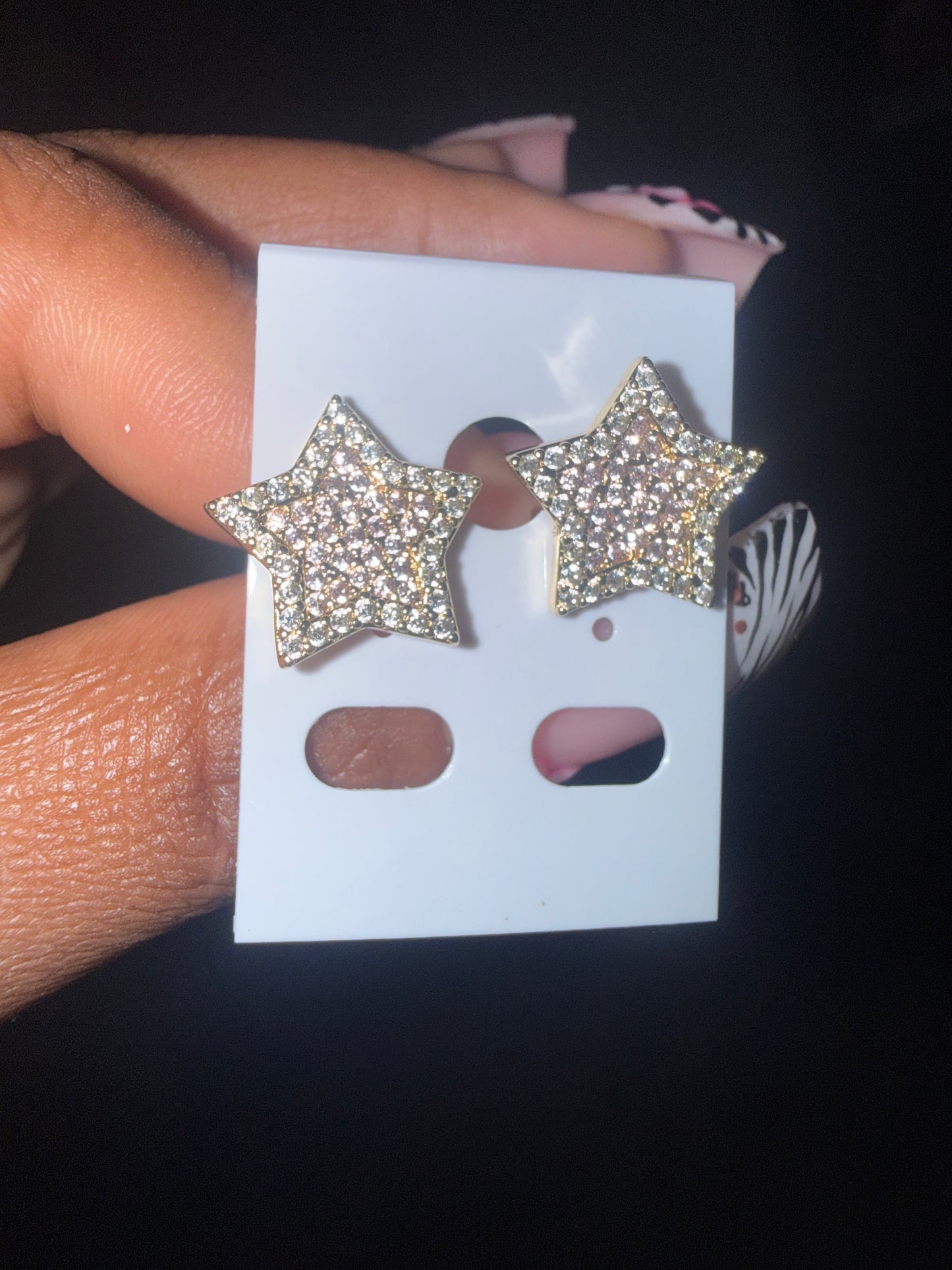 Bling star studs