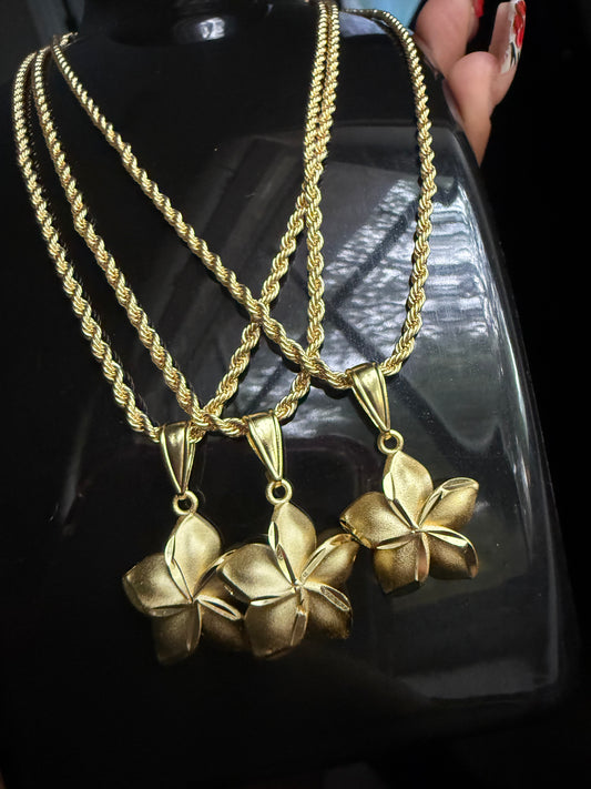 18’ flower necklace