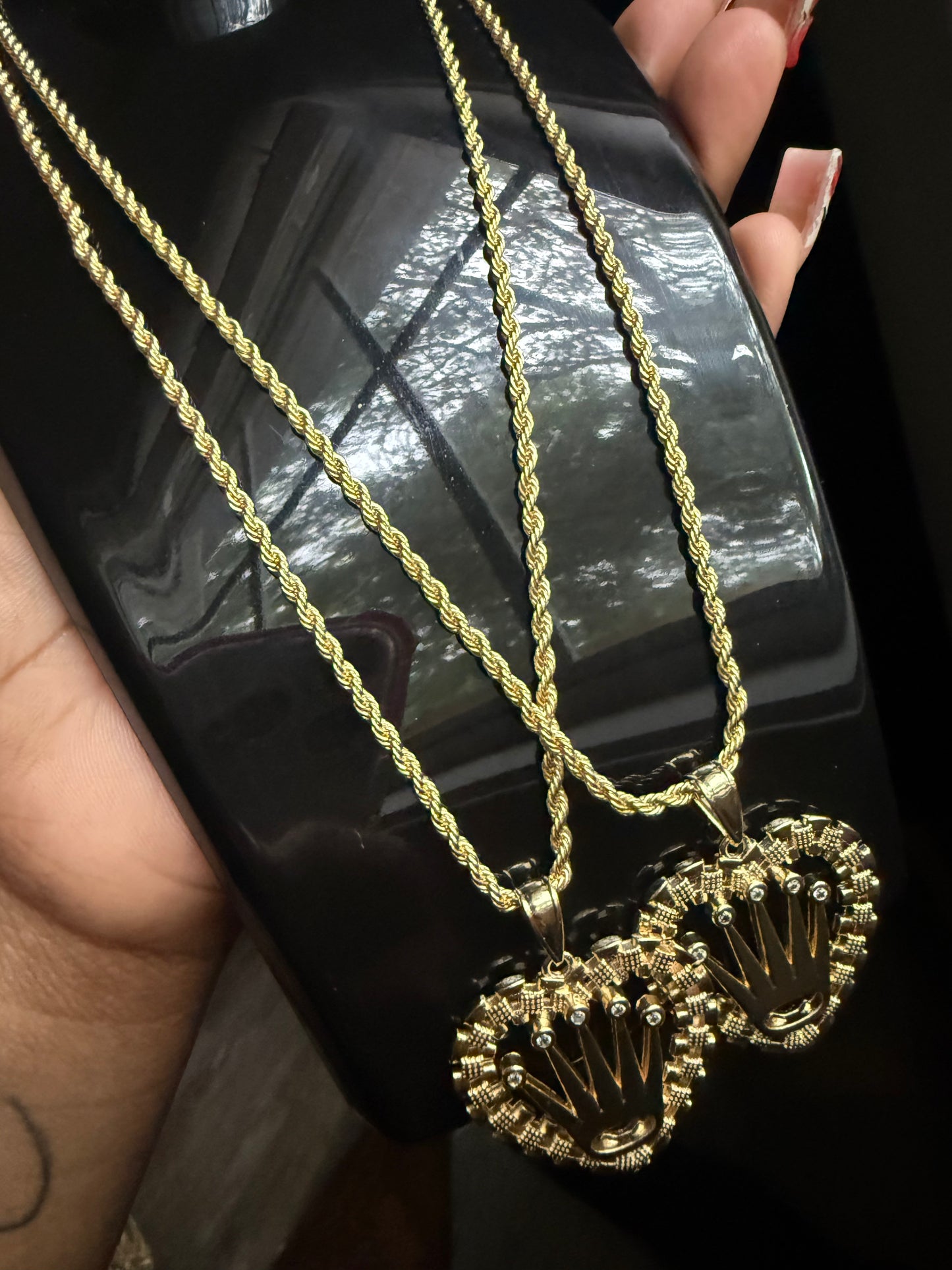 18’ Crown Rolex Necklace