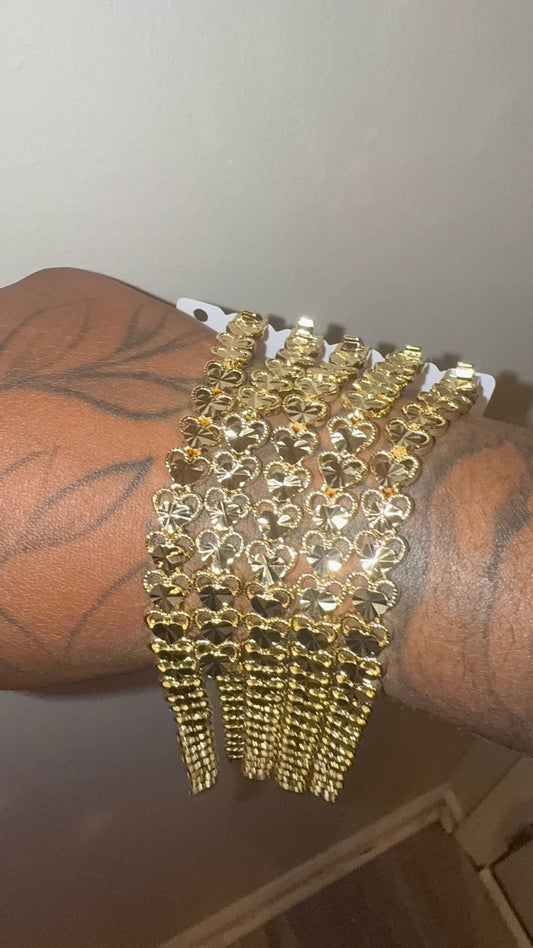 Double Heart Bracelet