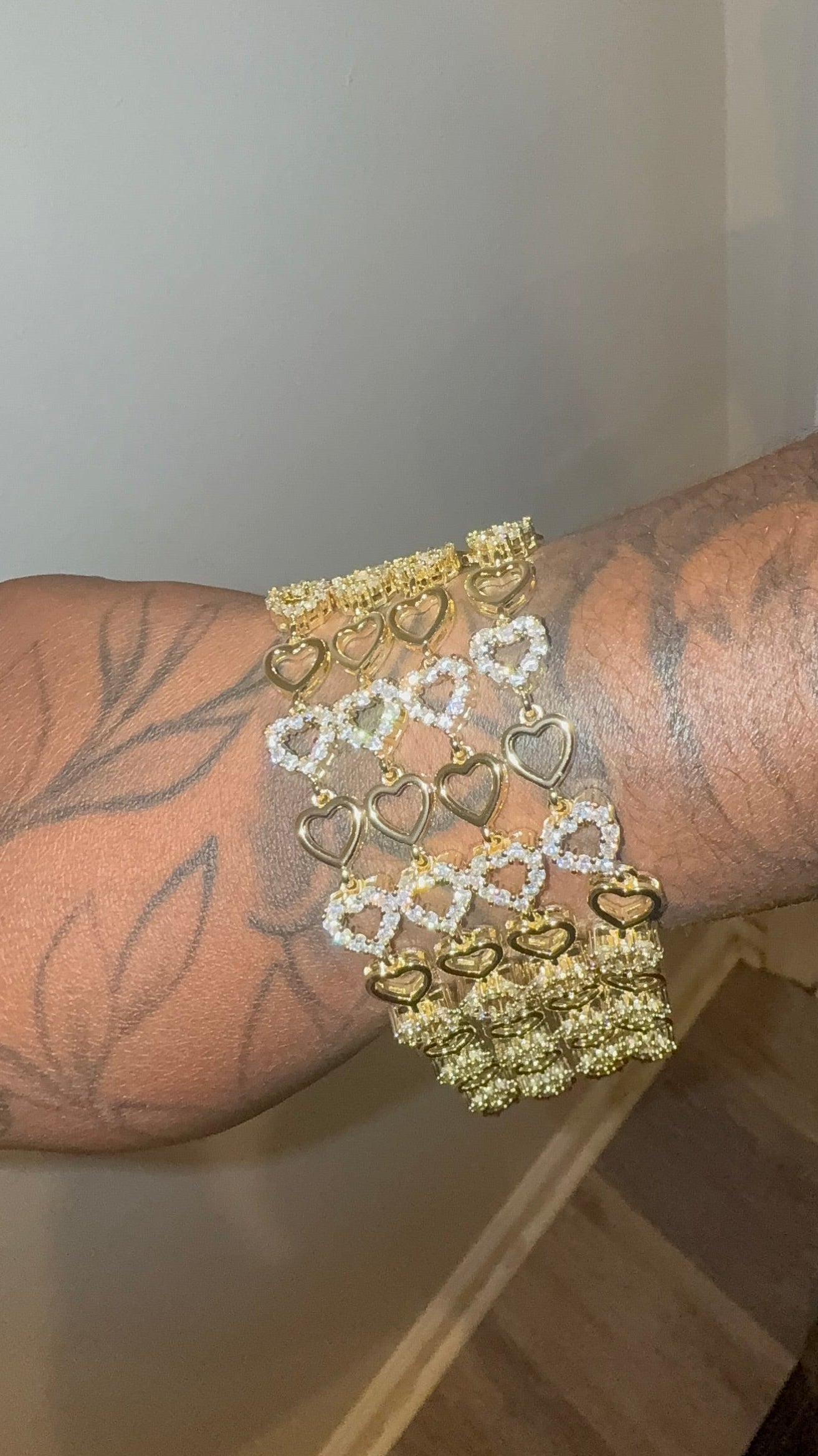 Bling Heart Bracelet
