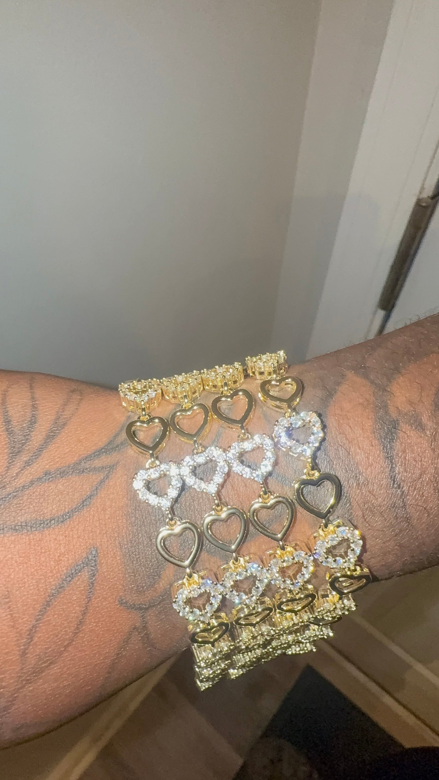 Bling Heart Bracelet